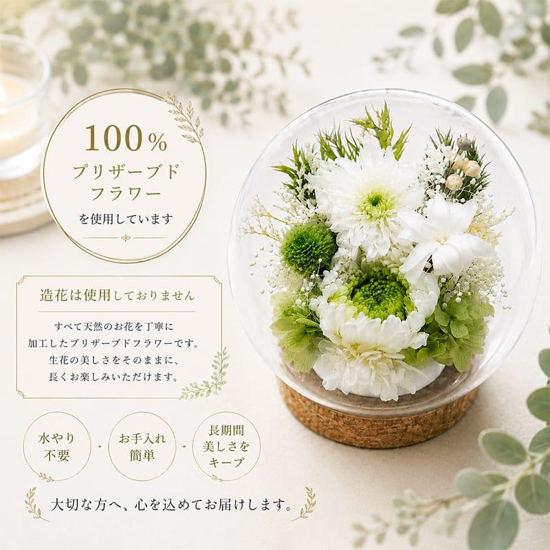 仏花 プリザーブドフラワー お供え お花 お悔やみ お彼岸 仏壇 枯れない 仏花 お供え 花 お悔やみ お盆 新盆 初盆 お彼岸 ペットブリザードフラワー 仏花ドーム |  | 12