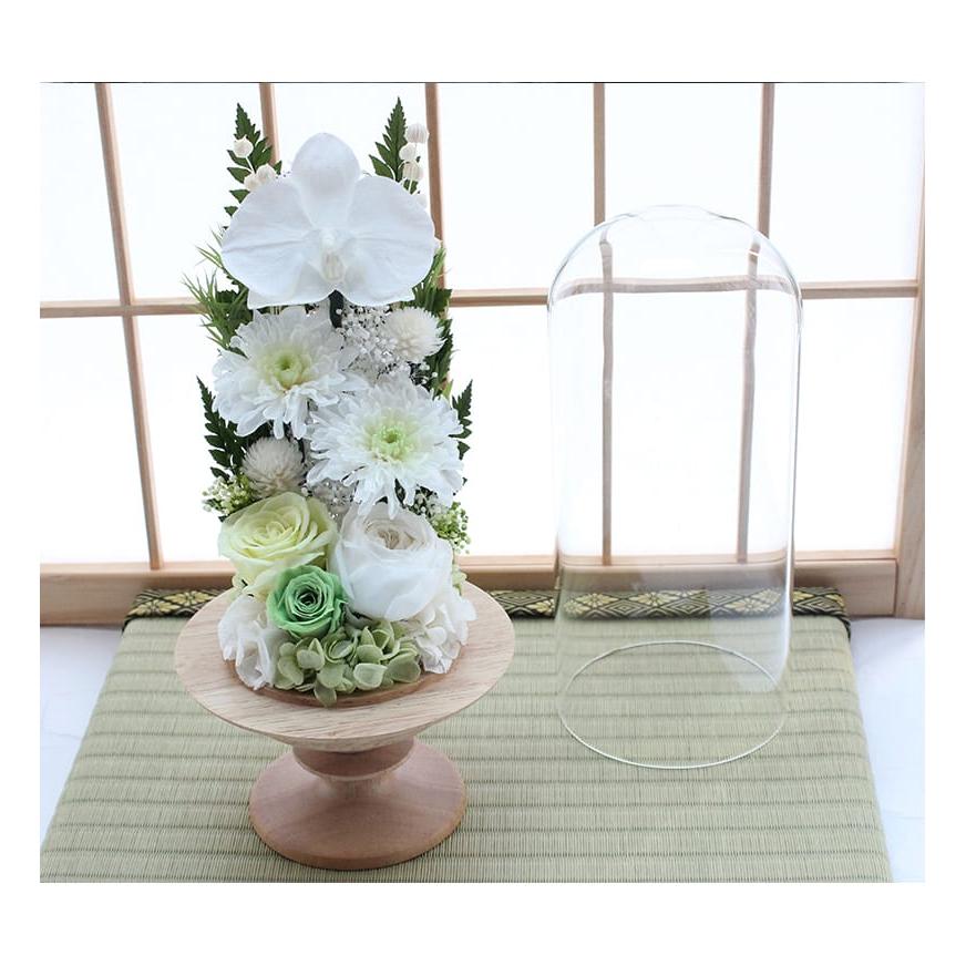 【送料無料】仏花 プリザーブドフラワー ドームアレンジ お供え お花 お悔やみ お盆 新盆 |  | 10