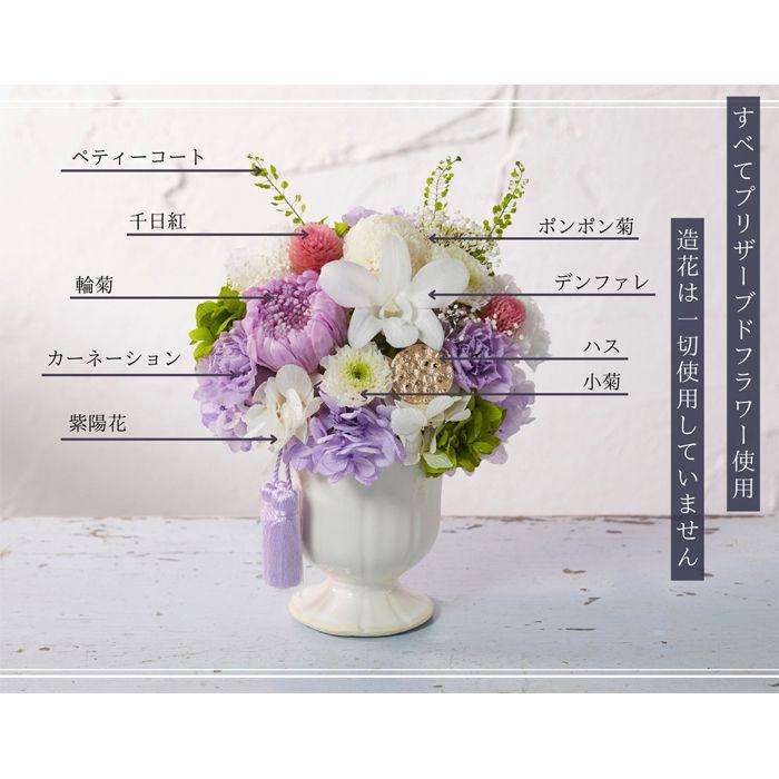 送料無料】仏花 プリザーブドフラワー お供え お花 お悔やみ お彼岸
