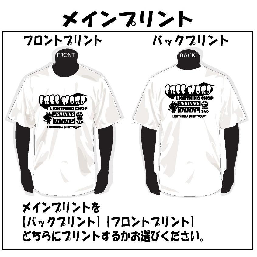 セミオーダーロゴデカールTシャツ【タイプI】 : ライトニングチョップ