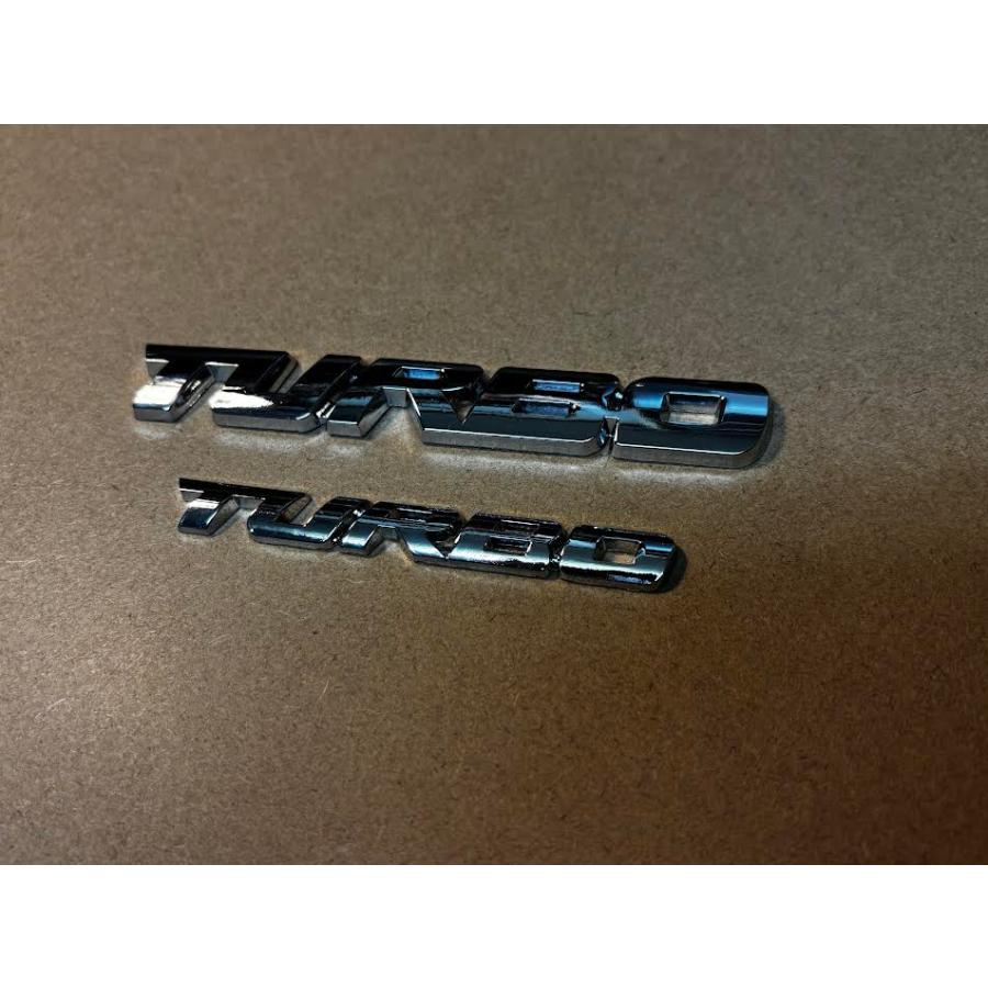 ターボ TURBO エンブレム 金属製 : ライトニングチョップbyTRANS