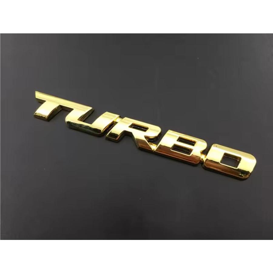 ターボ TURBO エンブレム 金属製 : ライトニングチョップbyTRANS