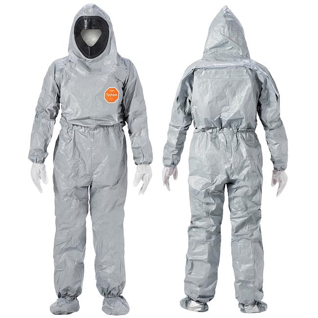 アゼアス 化学防護服 デュポン(TM) タイケム(R) 6000F (1着) TF611T