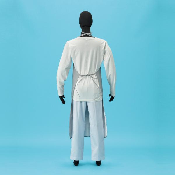 アゼアス 化学防護服 デュポン(TM) タイケム(R) 6000F エプロン (25枚入) PA30Lo Tychem(R) 続服 有機無機 ...