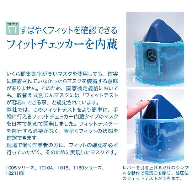 興研 防じんマスク 取替え式防塵マスク 1005R-AL-02型-RL2 アルミ