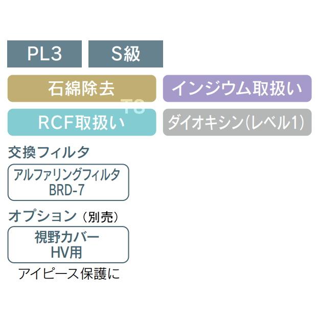 興研 防じんマスク 電動ファン付取替え式防塵マスク BL-700HA 電池