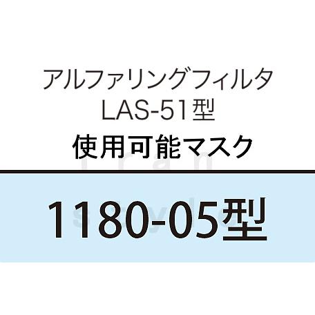 興研 防塵マスク用アルファリングフィルタ LAS-51 (1180用) (1個) 粉塵