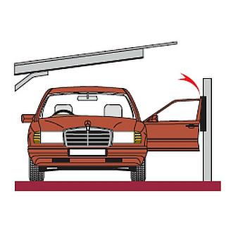 事務倉庫　ガレージにて使用 日本緑十字社 緑十字 駐車場セーフティクッション 200×430×10mm