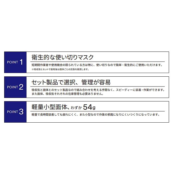 3M 防毒マスク 有機溶剤作業用マスクセット 1200/3301J-55 (10個入