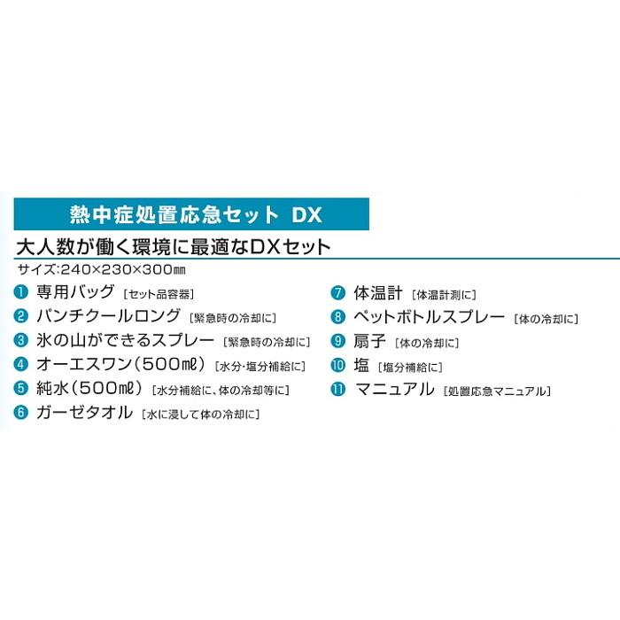 熱中症対策　処置応急セット　DX　応急処置　(375837)　作業　手当　予防セット