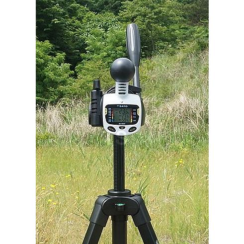 熱中症対策 黒球型携帯熱中症計 SK-181GT (HO-295A) 佐藤計量器製作所