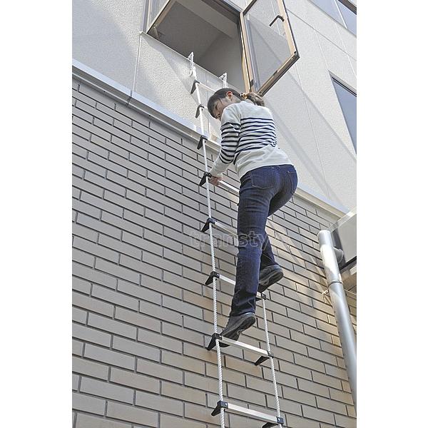 蛍光避難はしご サンコー APC-6型 全長5.9m 対象2階 火災災害時 緊急