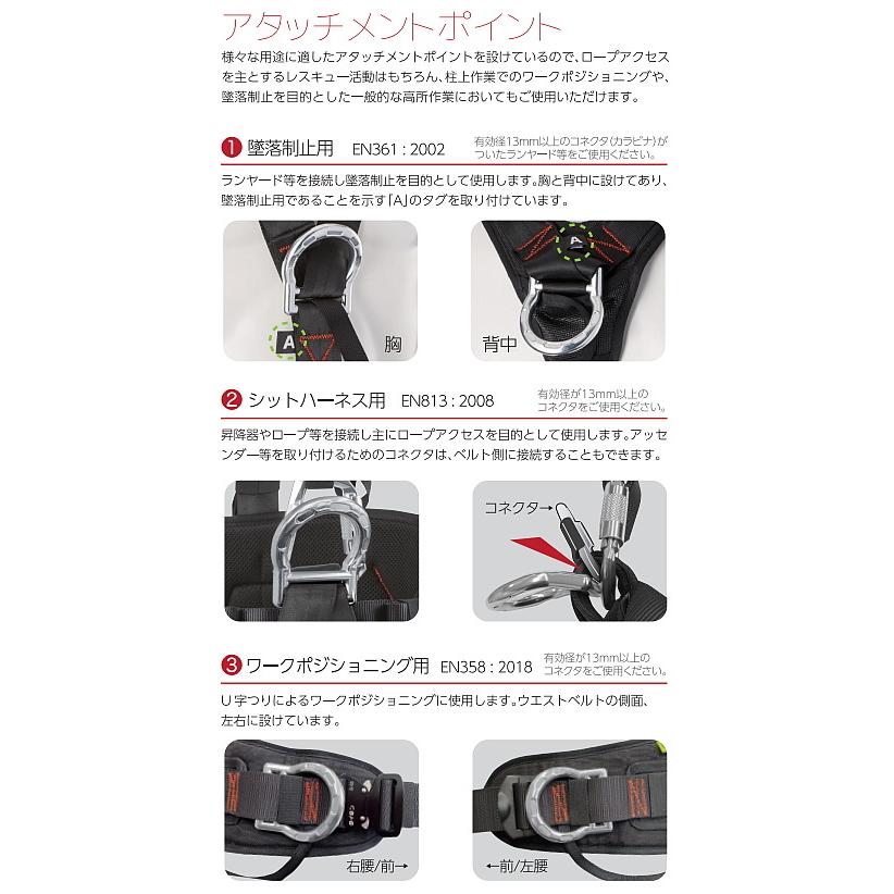 サンコー 安全帯 ハーネス RH-C レスキュー 消防用 救助 災害 胴