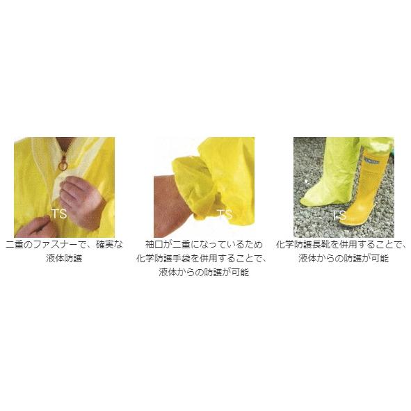 全身化学防護服 シゲマツ マイクロケム3000 (1着) 3XLサイズ 重松