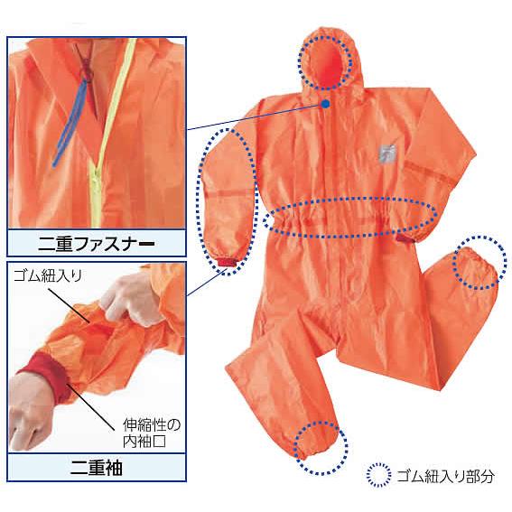 全身化学防護服 重松 マイクロケム 5000 (5着) S〜2XLサイズ シゲマツ