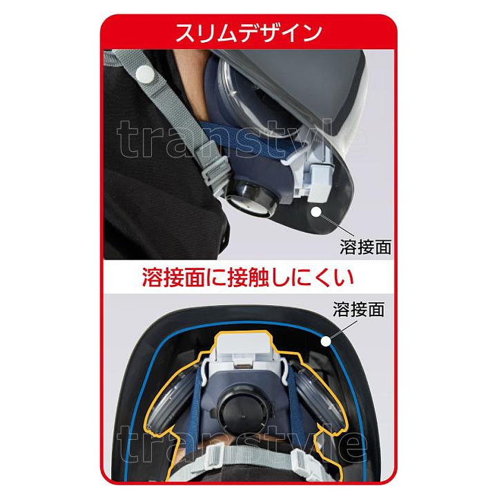 重松 電動ファン付き呼吸用保護具 Sy28RFA アルミ蒸着品 防じんマスク