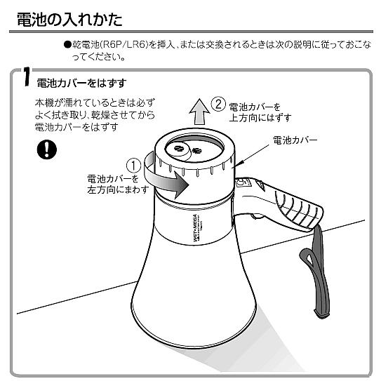 UNI-PEX（ユニペックス） メガホン 拡声器 TR-215A 防滴形 防じん