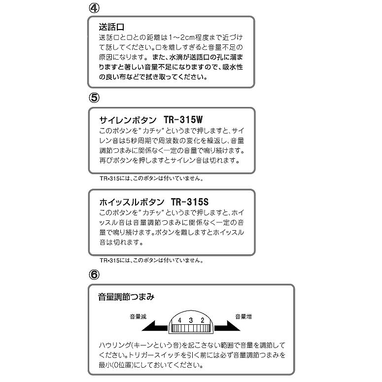 UNI-PEX ユニペックス メガホン 拡声器 TR-315 防滴形 防じん UNI-PEX ユニペックス メガホン 拡声器 TR-315 防滴形 防じん