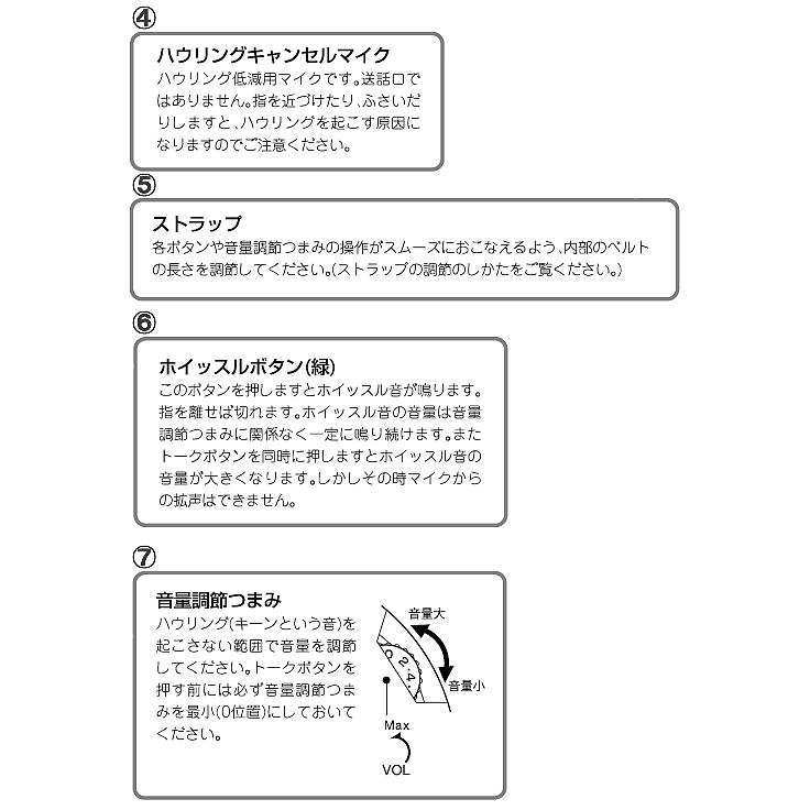 ユニペックス メガホン 拡声器 TRC-3W ハンディホン ホイッスル付 UNI-PEX スピーカー マイク_2