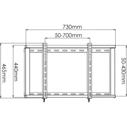 36〜60型　TV用壁掛け金具　PLB１04M　テレビ用壁掛け金具　テレビ壁掛け |  | 01