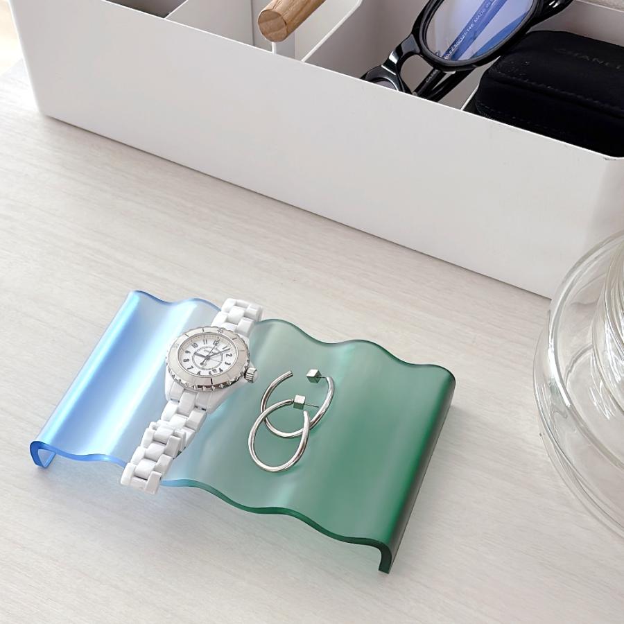 amabro（アマブロ） トレー ACRYLIC WAVE TRAY トレイ アクリル 小物