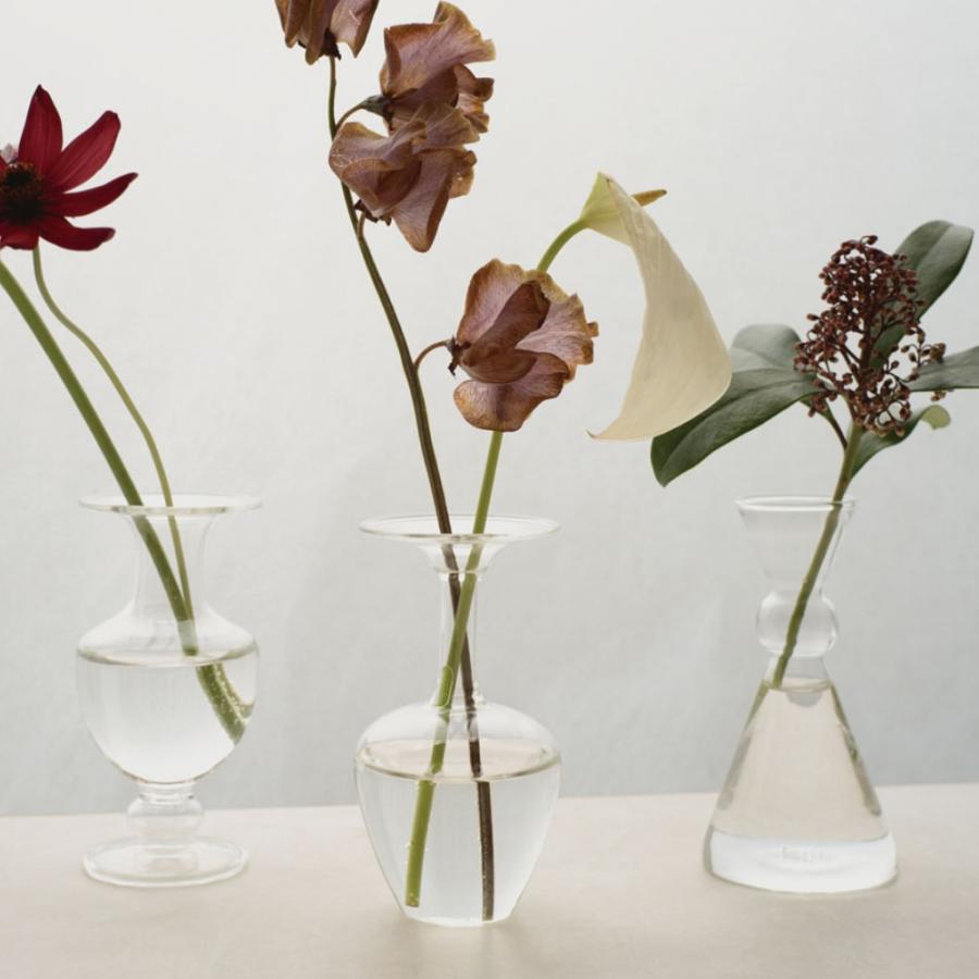 amabro アマブロ 花瓶 ミニベース クリア フラワーベース 一輪挿し 透明 | amabro | 13