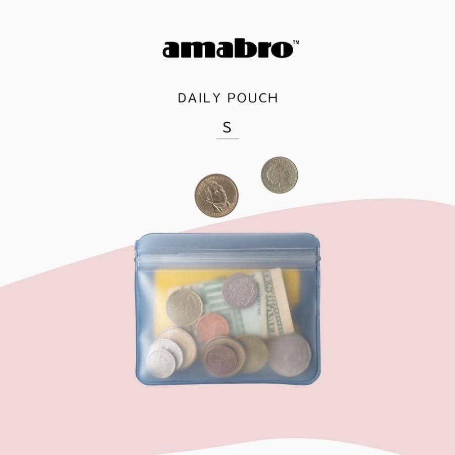 amabro デイリーポーチ Sサイズ 全5色 半透明 透け オシャレ 小物入れ 小銭入れ コインケース カードケース アマブロ