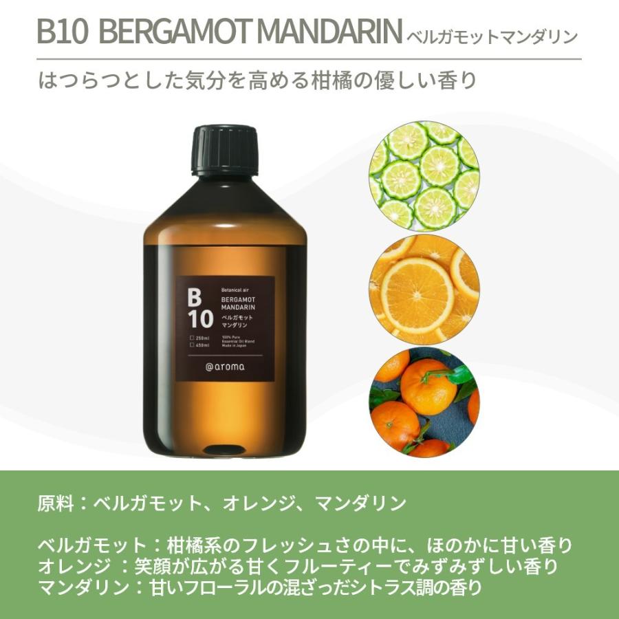 アットアロマ ボタニカルエアー エッセンシャルオイル 精油 450ml B10