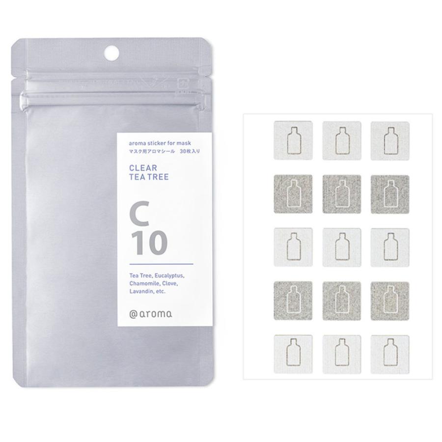アットアロマ 4袋まとめ買いセット マスク用アロマシール 1袋30枚入 C10 C09 JB02 JB05 マスクシール | アットアロマ | 12