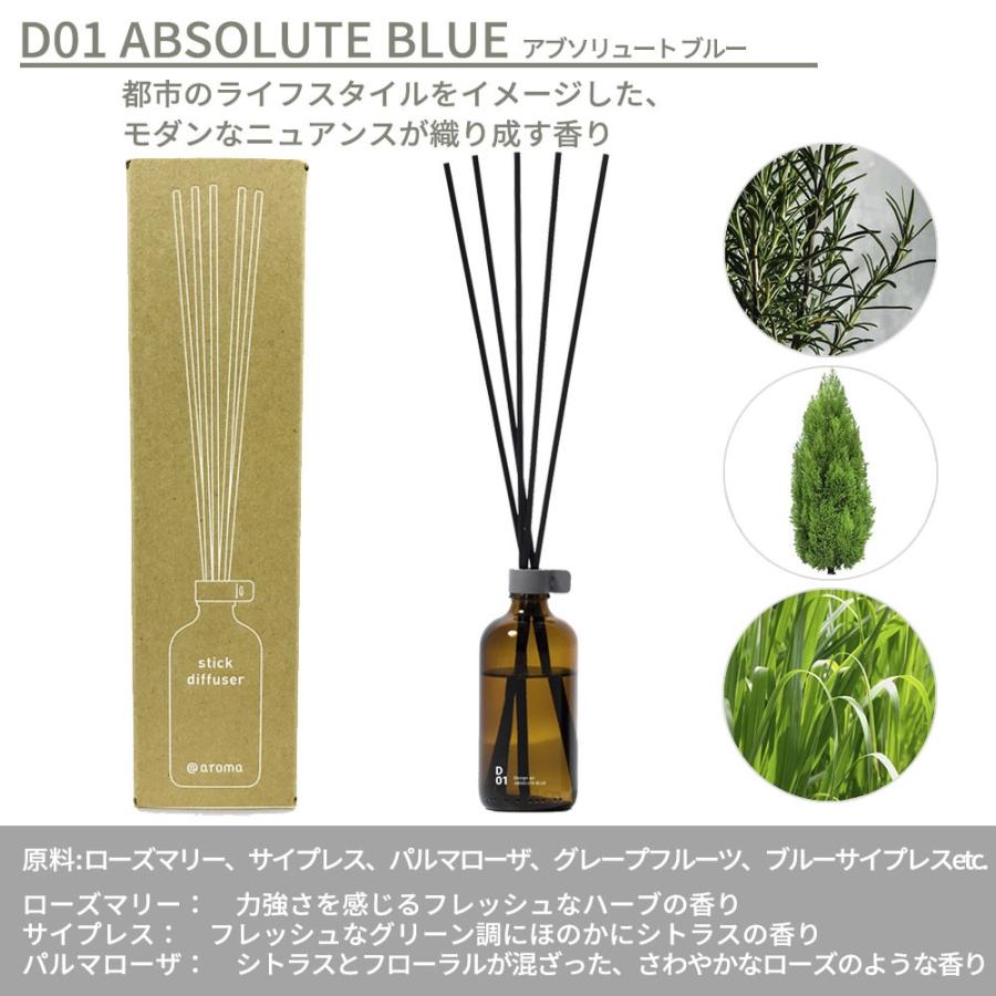 アットアロマ デザインエアー スティックディフューザー 100ml D01 D02