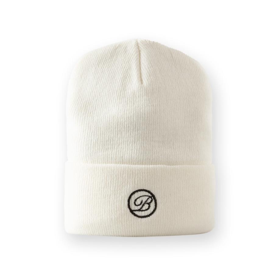 BANDEL GOLF バンデル ゴルフ CURSIVE B SMOOTH BEANIE BG-CBSB ビーニー ブラック ホワイト | BANDEL | 08