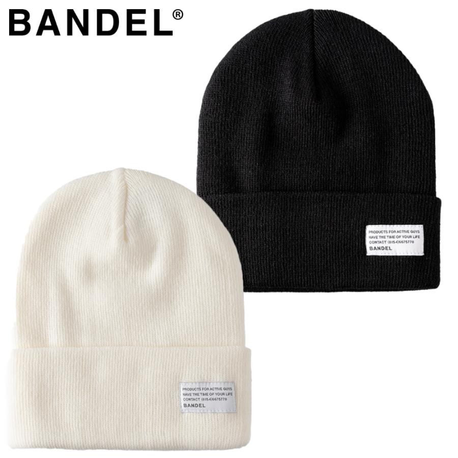 BANDEL GOLF バンデル ゴルフ CONCEPT NAME SMOOTH BEANIE BG-CNSB ビーニー ブラック ホワイト | BANDEL