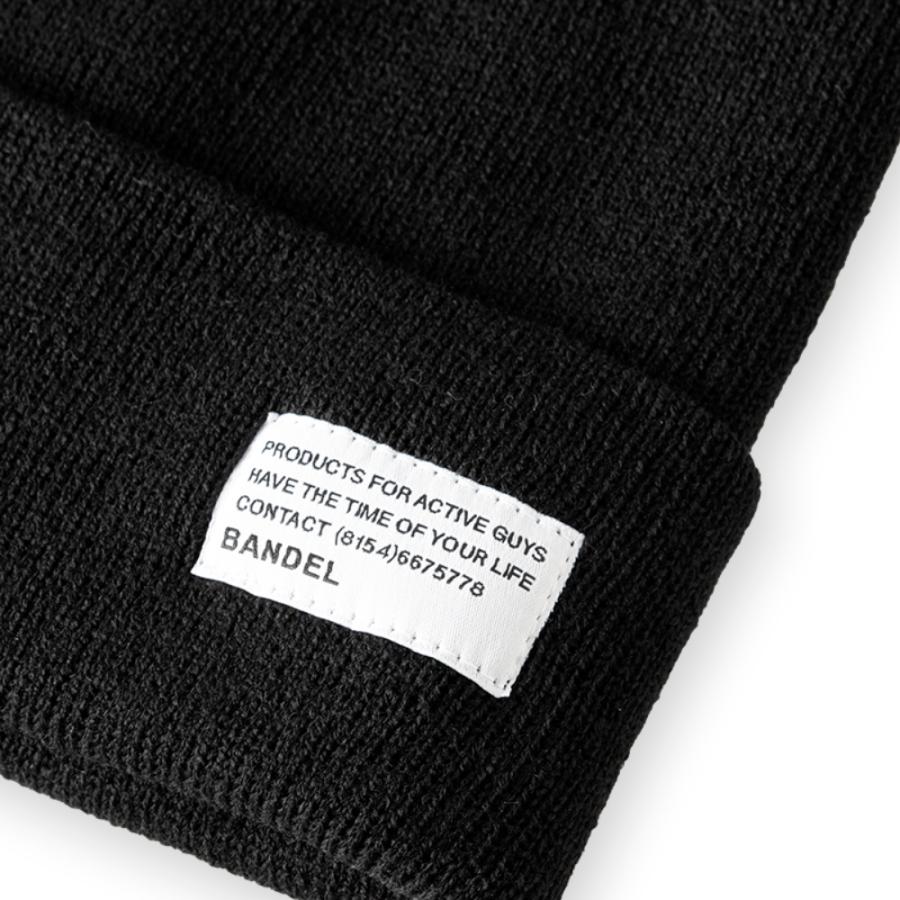 BANDEL GOLF バンデル ゴルフ CONCEPT NAME SMOOTH BEANIE BG-CNSB ビーニー ブラック ホワイト | BANDEL | 06