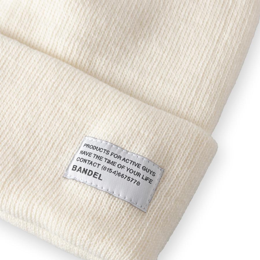 BANDEL GOLF バンデル ゴルフ CONCEPT NAME SMOOTH BEANIE BG-CNSB ビーニー ブラック ホワイト | BANDEL | 10
