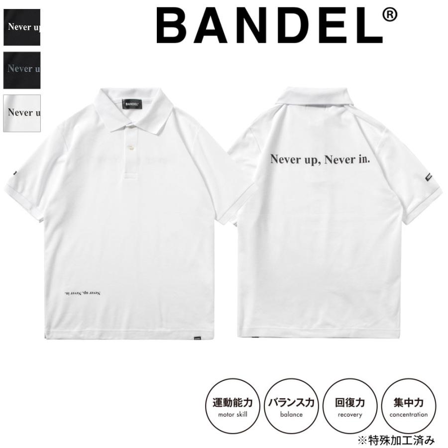 バンデル BANDEL GOLF COLLECTION ポロシャツ Never up,Never in BG-NUPL001 吸汗 速乾 | BANDEL
