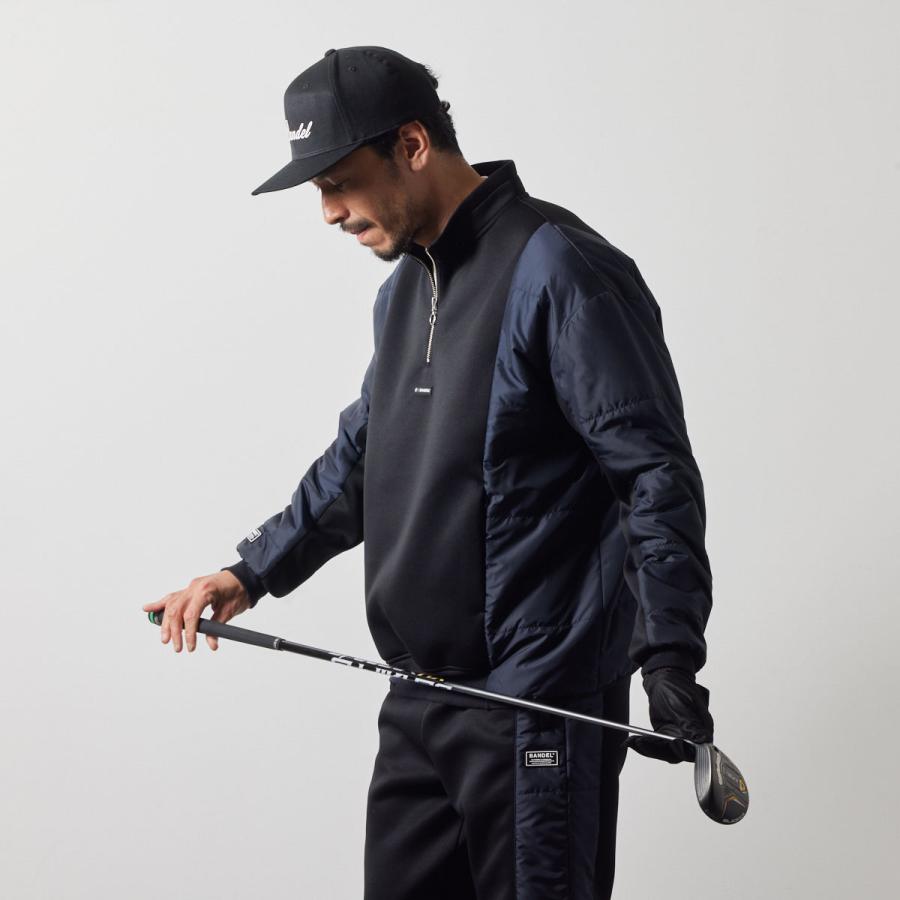 【24時間以内/早い者勝ち】新品 バンデルゴルフ メンズ セットアップ XL BANDEL（バンデル） ゴルフ 保温 ブルゾン メンズ ハーフジップ 秋冬