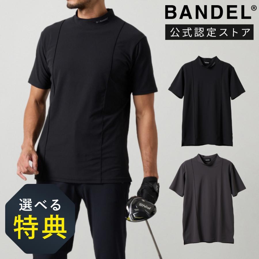 BANDEL（バンデル） BANDEL GOLF ゴルフ SWITCH LOGO S/S MOCK NECK 