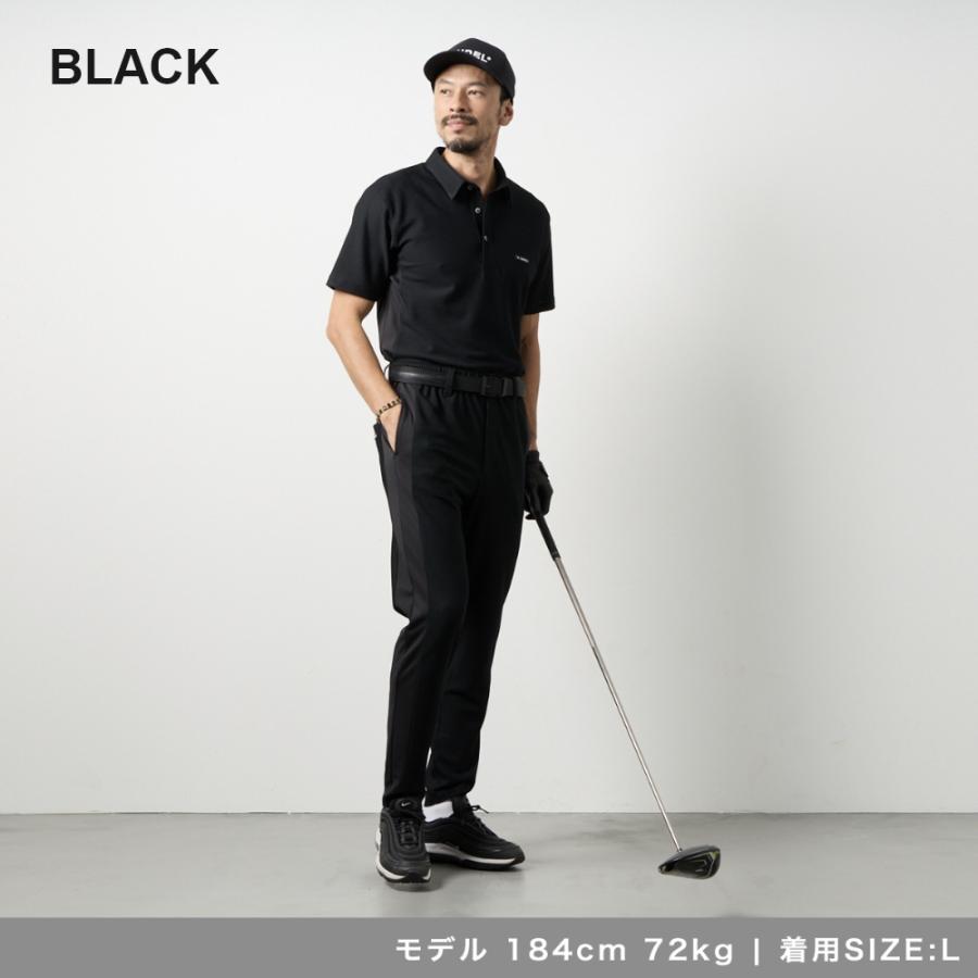 BANDEL ゴルフ　ポロシャツ　ブラック　サイズL BANDEL（バンデル） BANDEL GOLF ゴルフ ポロシャツ ドライワッフル