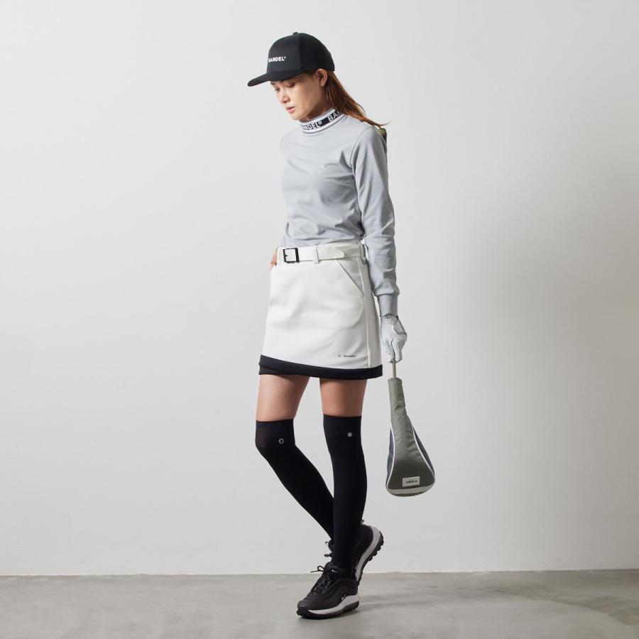 BANDEL PIPING HEM SKIRT グレー BANDEL（バンデル） ゴルフ スカート 秋 冬 美シルエット 軽量 PIPING