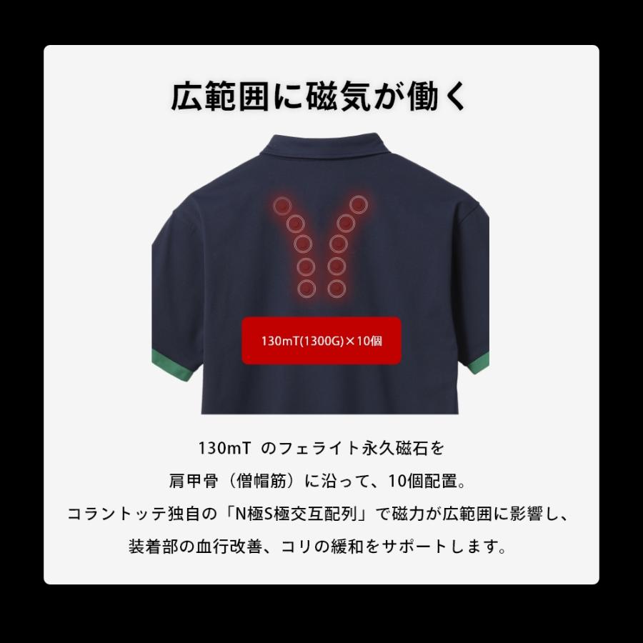 正規販売店 Colantotte SPORTS コラントッテ スポーツ ポロシャツ リカバリーウェア ゴルフウェア 半袖 Tシャツ メンズ 磁気 医療機器 | ColanTotte | 07