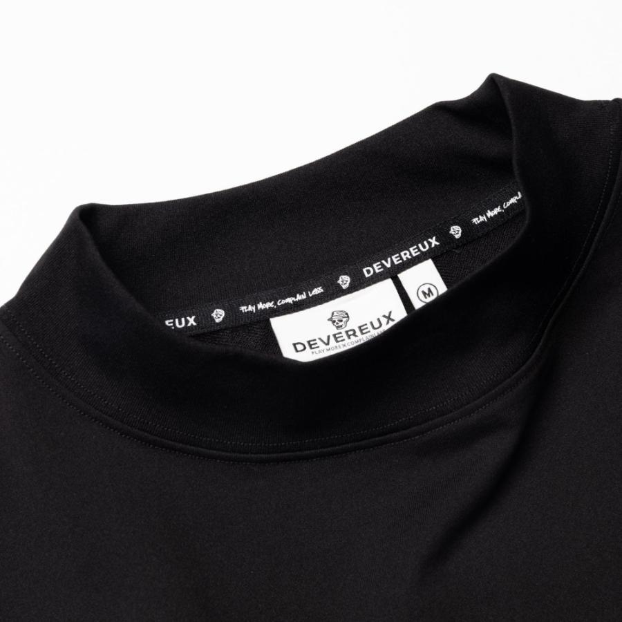 DEVEREUX GOLF デバローゴルフ DVG AuthenticPile MOCK TEE 75762011 モックネック プルオーバー ロンT ブラック ホワイト 2026ss ゴルフ モックT 日本製 母の日 | DEVEREUX GOLF | 05