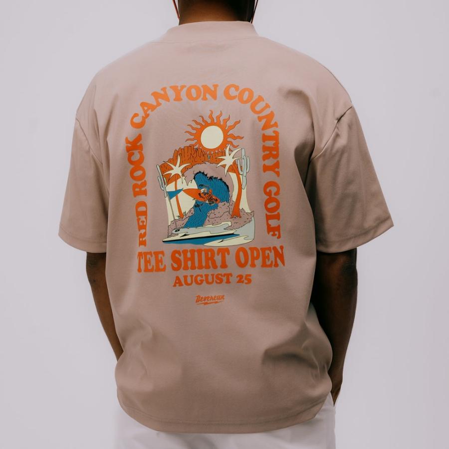 DEVEREUX GOLF デバローゴルフ DVG SEASONAL MOCK T Mushroom 75762020