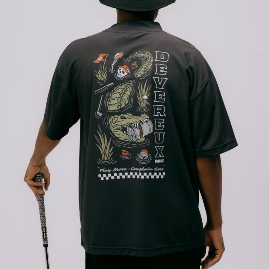 DEVEREUX GOLF デバローゴルフ モックT DVG CROCO MOCK NECK 75762022