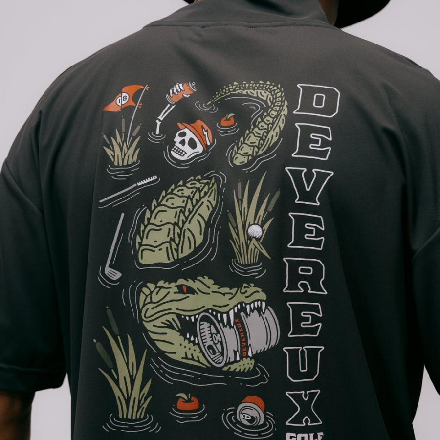 DEVEREUX GOLF デバローゴルフ モックT DVG CROCO MOCK NECK 75762022