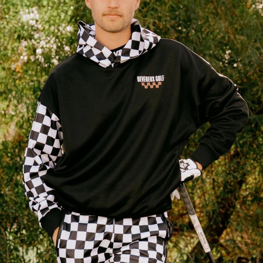 DEVEREUX GOLF デバローゴルフ The Major チェッカーフーディー