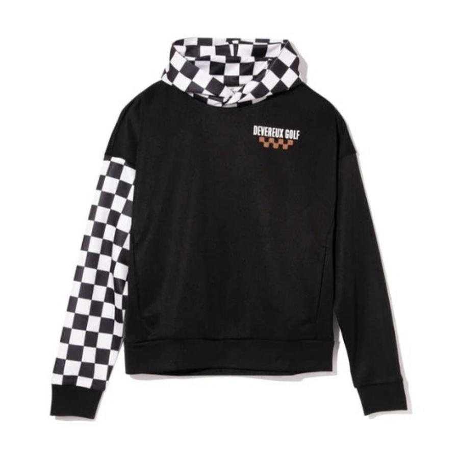 DEVEREUX GOLF デバローゴルフ WOMEN The Major チェッカーフーディー 763572076 パーカー ゴルフ ブラック ゴルフウェア レディース ウィメンズ | DEVEREUX GOLF | 02