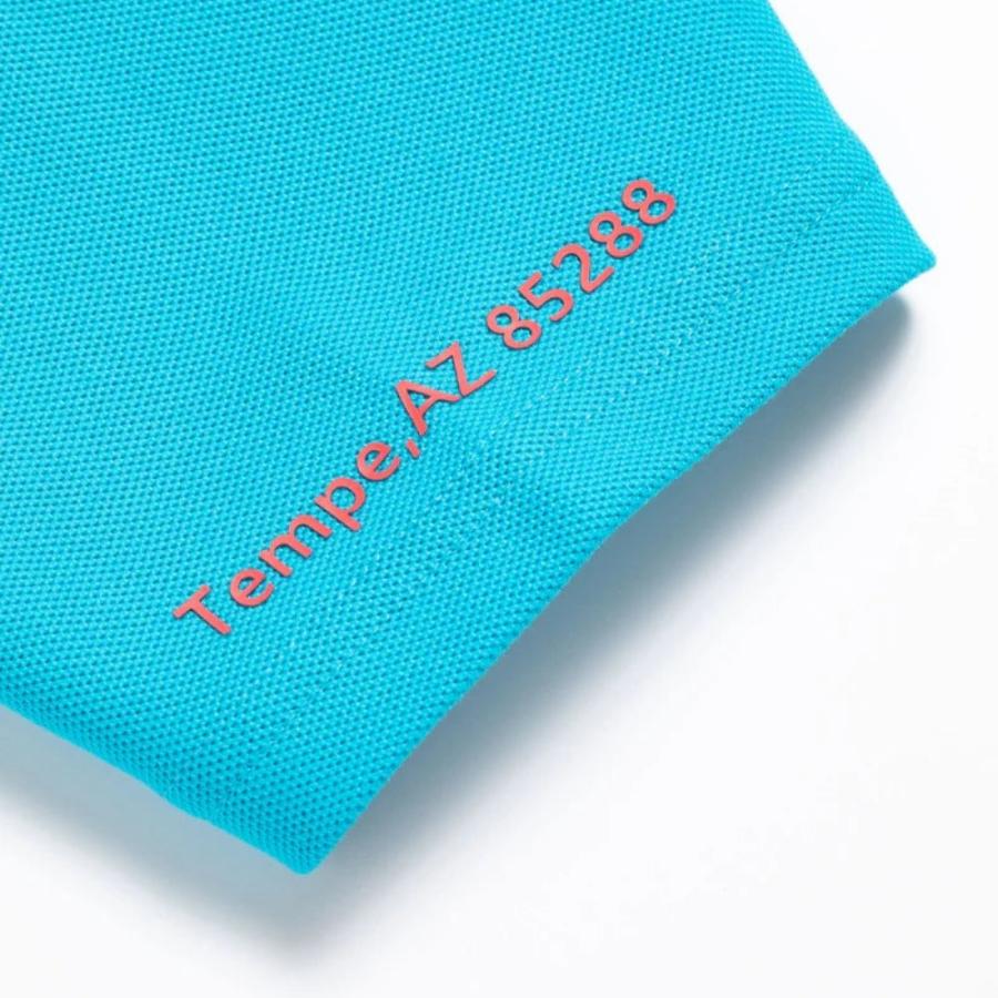 DEVEREUX GOLF デバローゴルフ WOMENS Classic Logo Rib モックネックハートTシャツ 763572090 ゴルフウェア ターコイズブルー ホワイト 半袖 レディース | DEVEREUX GOLF | 07