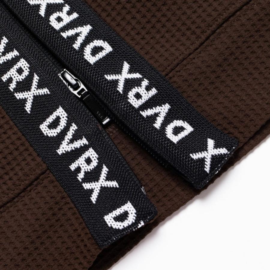 DEVEREUX GOLF デバローゴルフ WOMEN Southern DrawワッフルFull Zipロゴテープフーディー 763572178 ゴルフ レディース パーカー ブラウン アクア | DEVEREUX GOLF | 14