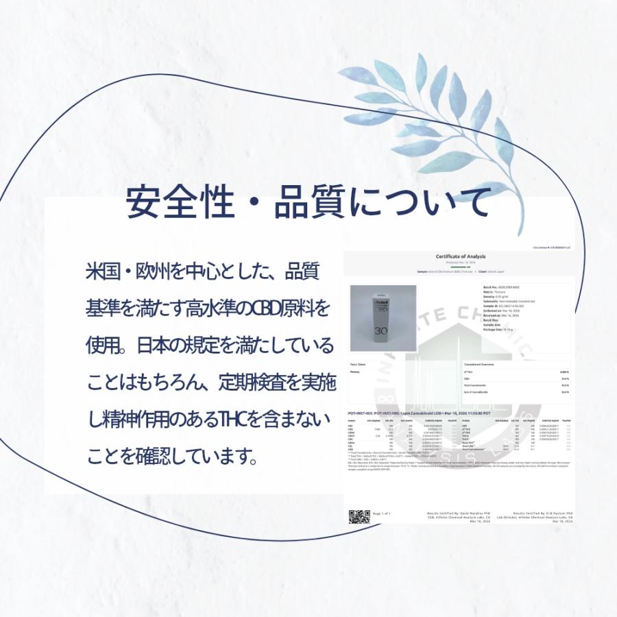エリクシノール CBDオイル ティンクチャーオイル 濃度30% CBD3000mg 1