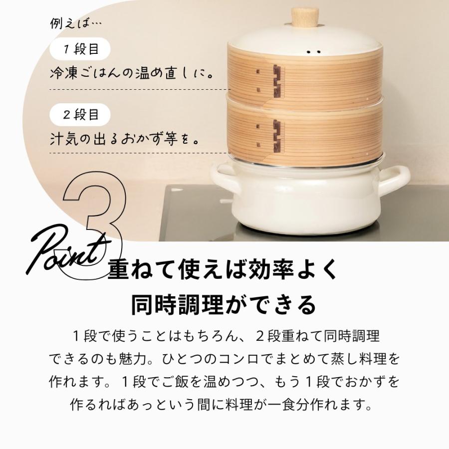 富士ホーロー せいろ付きホーロー鍋 20cm 1段 | 富士ホーロー | 09